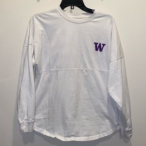 UW Huskies long sleeve tshirt with thumbholes - Medium